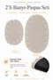 Lace 2-Piece Non-Slip Base Bath Mat Set, Lace Washable Bath Set Akira - 3