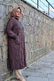 Women's Clothing Plus Size Ring Embossed Printed Jacquard Hooded Bag Cap with Pockets - 7