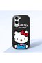 Vivo Y29S Compatible Case Camera Protector Black Silicone Couple Phone Case Kitty Pattern
