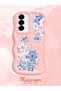 Samsung Galaxy A36 5g Compatible Case Camera Protector Pink Silicone Couple Phone Case Floral Pattern - 2