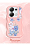 Redmi Note 13 Pro 4g Compatible Case Camera Protector Pink Silicone Couple Phone Case Floral Pattern - 2