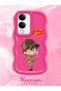 Vivo Y19E Compatible Case Camera Protector Red Silicone Couple Phone Case Conan Pattern - 2