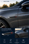 Vehicle Side Fender Metalized Logo Emblem 15X2 cm Chrome Sporty Decorative Adhesive 2 Pieces - 2