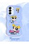Samsung Galaxy A17 Compatible Case Camera Protective Blue Silicone Couple Phone Case Cartoon Pattern - 2