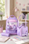 51975 Primary School School Bag Set with Rabbit Figure, 3-Piece Orthopedic Back Support Lunch Bag and Pencil Case