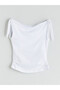 Original Draped Collar Gathered Blouse - 5