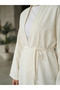 Linen Cardigan-Ecru - 2