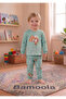 Teddy Bear Printed 100% Cotton 2-Piece Baby & Kids Pajama Set - 2