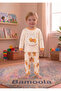 Orange Bear Printed 100% Cotton 2-Piece Baby & Kids Pajama Set - 2