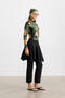 Black Asymmetric Swimsuit Skirt - 3