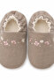Baby Girl Floral Embroidered Home Slippers - 5