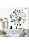 3D Acrylic Tree Wall Stickers, Photo Frames Family Tree Wall Decal, Acrylic Murals Wall Decor, 82.4W x 100Hcm,Light Green Leaves - 7
