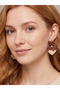 Chocolate Sauce Waffle Heart Women's Earrings - Beige and Brown Bow Detail Sweet Jewelry - 2