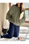 Women's Premium Oversize Soft Crew Neck Knitwear Sweater - 2