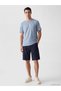 Vizyon New Season Blue Crew Neck Printed Men's T-Shirt - 2