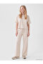 Beige Soft Touch Oversize Women's T-Shirt - 2