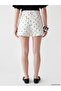 Ozmarka New Season White Bermuda Fit Polka Dot Women's Jean Shorts - 4