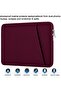 Laptop Sleeve Case 14 inch, Durable Carrying Bag Shockproof Protective Case Cover, Handbags Briefcase Laptop Bag Compatible with 14" MacBook Air/Pro HP Asus Lenovo Notebook Computer, Wine Red - 5
