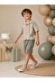 Boy's Linen Shorts with Elastic Waist Design - 4