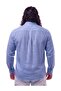 100% Linen Long Sleeve Comfortable Fit Button Collar Summer Shirt Suitable for Men's Large Sizes between 118-145 - 3