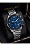 Dial with Stopwatch 2-Year Warranty Steel Strap 3 Atm Men's Wristwatch Fg.X7327.2