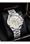 Dial with Stopwatch 2-Year Warranty Steel Strap 3 Atm Men Wristwatch Fg.X7276.3