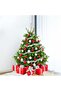 Fresh Premium Christmas Tree with Red and Silver Decorations 250cm