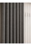 Smoked Gray Linen Background Curtain with Tight Pleats, Suitable for Cornice, Single Wing + Ties - 4
