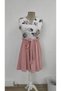 Women's Zero Sleeve V Neck Floral Printed Waist Belted Diver Dress - 5