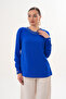 Women's Plus Size Pearl Accessory Crepe Shirt G0070