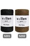 Petra Glitter Polyester Bag Yarn 200 Gr 140 m Hand Knitting Yarn 4-6 mm Compatible with Crochet Hook and Needle - 2