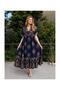 Summer Viscose Ethnic Patterned Dress - 4