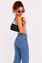 Canvas Fabric Women's Mini Shoulder Bag 23X13Cm - 3
