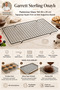 Glaso Teli 40X25 cm - Stainless Non-Stick Black Oven and Cake Cooling Stand, Chocolate Grill, Crispy Cookie and Pastry Cooling Apparatus, with 1.1 cm Feet 723433 - 3