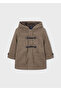 Zippered Hooded Boy's Cashmere Coat 4472 - 5