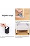 A set of 4 carbon steel bed leg risers, 5 cm high, 4500 kg load capacity, suitable for heavy furniture, comes with adhesive pads for easy installation - 3
