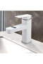Kitchen faucet, white kitchen faucet, sink faucet, single-handle mixer faucet - 4