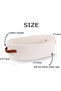 White Woven Country-Style Toilet Paper Basket (33x15x10cm), Countertop Storage Organizer Box for Bathroom Desktop - 2