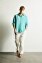 Regular Fit Straight Leg Cotton Trousers B4138Ax26Au - 4