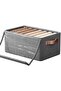Extra Large Folding Wardrobe Drawer Cabinet with Lid & Handles (47*28*20cm), Portable Clothing Storage Organizer Rack