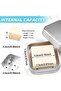 Two-piece portable travel soap dish set, aluminum soap dish with drain rack, waterproof bathroom soap dish. - 3