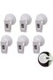 Suction cups with clips - 12-pack - 40mm - Suction cup clips - Shower curtain clips - Suitable for bathrooms, kitchens, and refrigerators - White