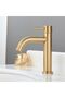 Single cold water basin faucet stainless steel bathroom countertop faucet interface