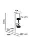 Table hooks, tabletop hooks, no drilling required, 10 kg load capacity, white. - 2