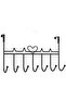 Door Hooks, Towel Racks, Coat Racks with 7 Hooks, Metal Hanging Storage Rack for Clothes, Coats, Hats, Towels, Keys, Home, Office, Kitchen - 2