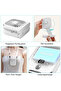 Desktop fan, rechargeable mini fan, portable fan, ultra-thin and foldable, with phone stand, 3000mAh capacity, white. - 4