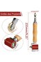 Double-sided welding rollers for PVC film – silicone and brass rollers, manual printing tools - 3