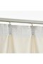 50 Curtain Hooks – Curtain Brackets – Four-point pleat hooks for hanging curtains and curtain rings – Sturdy and durable – White - 4