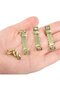 A 100 photo hooks - made of metal with brass finish - comes with 200 screws - concealed fasteners - for hanging photos/frames/canvases. - 2