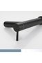 Bathroom sink faucet with spout, cold water faucet, pedestal valve, total height: 18 cm, black. - 2